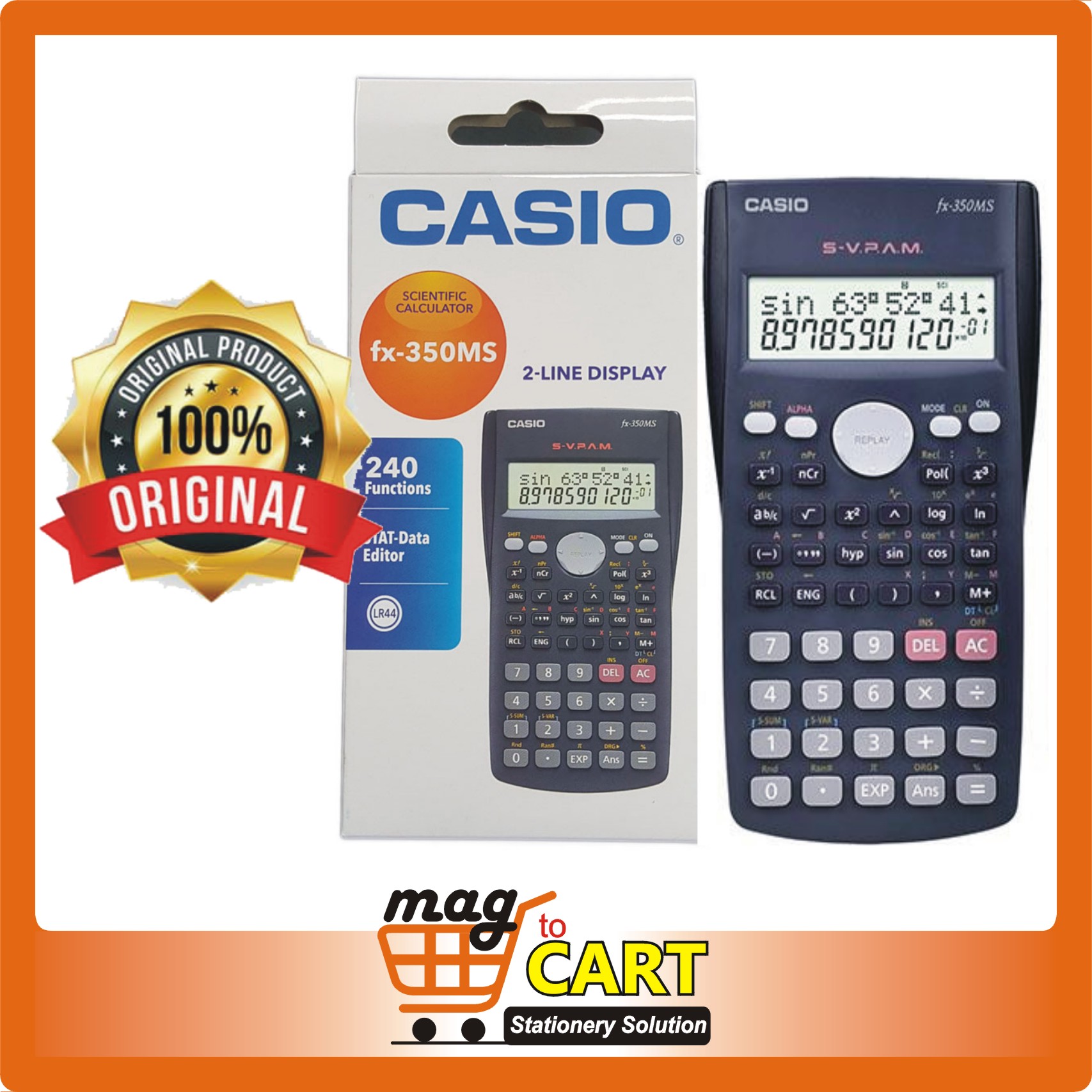 Casio Fx 350ms Calculator Magtocart